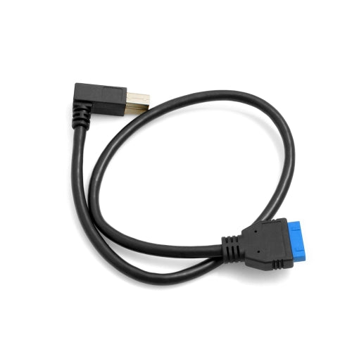 SYSTEM-S USB Typ B 3.0 links gewinkelt auf 19pin Motherboard Kabel