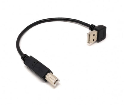 System-S USB Type A Upward Angled to USB Type B Cable 20 cm
