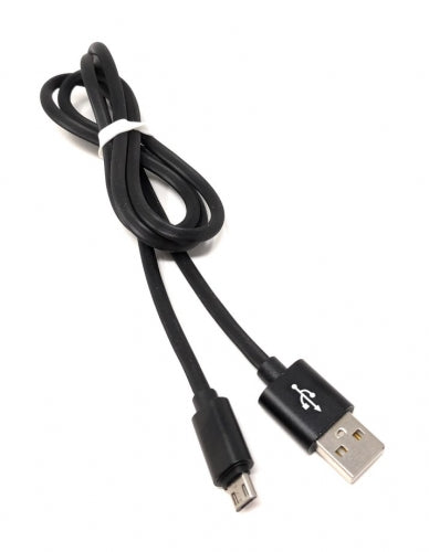 System-S USB cable type micro to type A 90 cm black high-speed quick charge 6.5A (max)