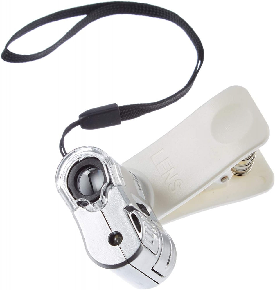 SYSTEM-S 60x Mikroskop Licht Clip-On Kamera Adapter Erweiterung für Smartphone
