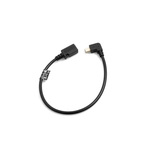SYSTEM-S Mini USB angle cable to Micro USB socket, 27 cm