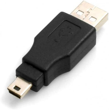 SYSTEM-S Mini USB 5-Pin (Male) to USB A (Male) USB Adapter 