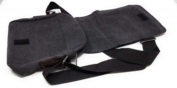SYSTEM-S Universal Schultertasche mit 5 Fächern Umhängetasche 24 cm, Schwarz