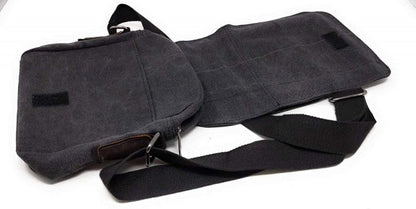 SYSTEM-S Universal Schultertasche mit 5 Fächern Umhängetasche 24 cm, Schwarz