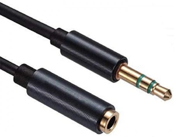System-S 3.5mm Klinke 3 Polig (Male) auf 3.5mm Klinke Aux Stereo Buchse 200 cm Kabel