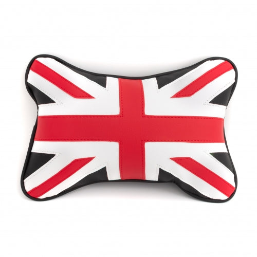 SYSTEM-S KFZ Auto Head Pillow Neck Pillow Cushion Headrest United Kingdom Style Artificial Leather 