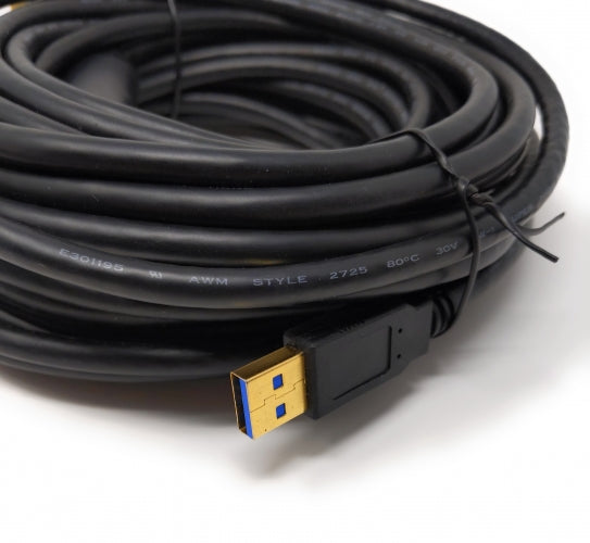 SYSTEM-S 10M USB Typ C 3.1 Kabel auf USB Typ A 3.0 Daten GL3523 Repeater für Tablet & HDD