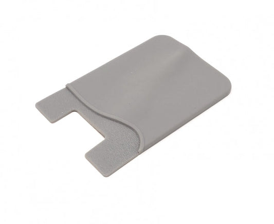 System-S 1x Smartphone Card Holder Silicone Case Card Case in Grey 