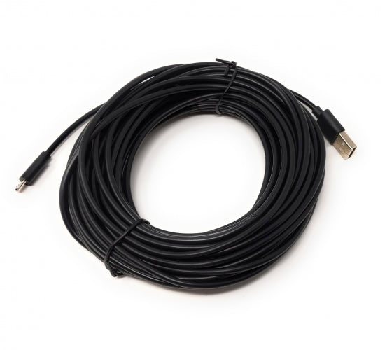 SYSTEM-S USB 2.0 cable 13 m Micro B plug to Type A plug in black