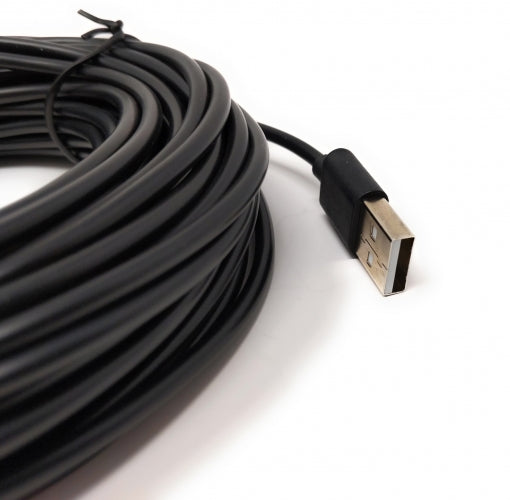 SYSTEM-S USB 2.0 cable 13 m Micro B plug to Type A plug in black