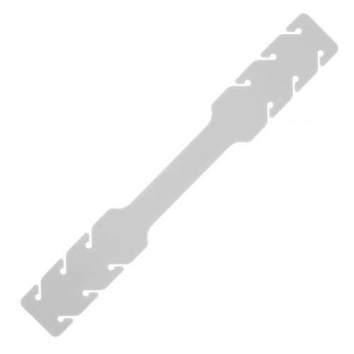 SYSTEM-S mask strap 10 x silicone rubber band mask extension with adjustment buckles in white 