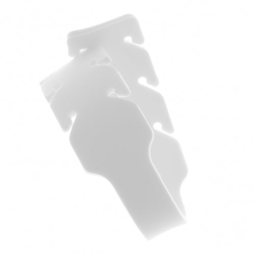 SYSTEM-S mask strap 10 x silicone rubber band mask extension with adjustment buckles in white 