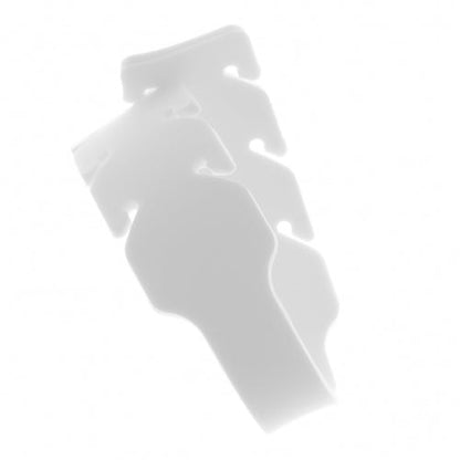 SYSTEM-S mask strap 10 x silicone rubber band mask extension with adjustment buckles in white 