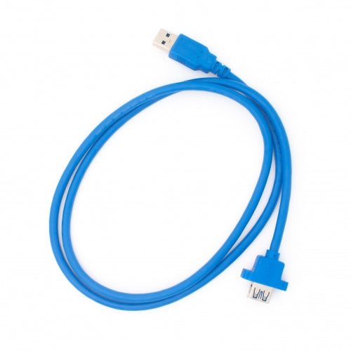 System-S USB Type A 3.0 male to USB Type A 3.0 female for panel mount cable 100cm