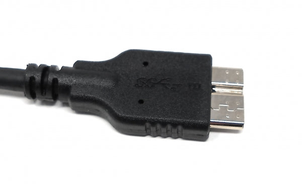 SYSTEM-S USB 3.1 cable 17 cm Type C plug to 3.0 Micro B plug in black