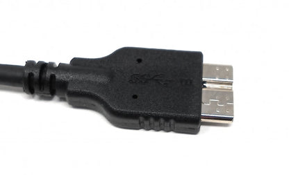 SYSTEM-S USB 3.1 cable 17 cm Type C plug to 3.0 Micro B plug in black