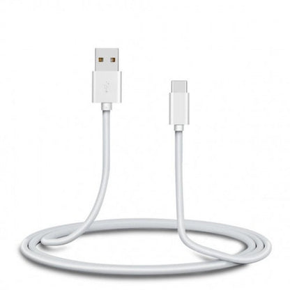 SYSTEM-S USB 3.1 Kabel 3 m Typ C Stecker zu 2.0 Typ A Stecker  Kabel in Weiß
