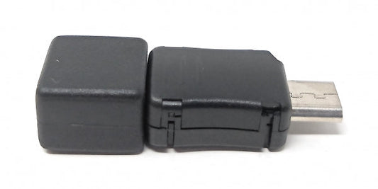 System-S USB 2.0 adapter Micro B male to Micro B female in black 