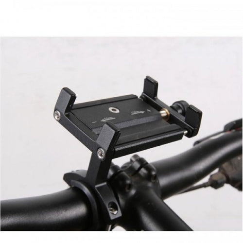 SYSTEM-S Bicycle Mount Attachment Made of Metal in Black for Smartphone