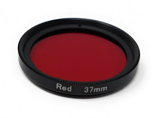 SYSTEM-S Farbfilter Rot 37 mm Gewinde anschraubbar Filter für Fotografie