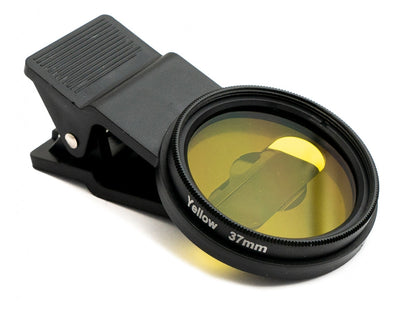 SYSTEM-S Farbfilter Gelb 37 mm Gewinde anschraubbar Filter für Fotografie
