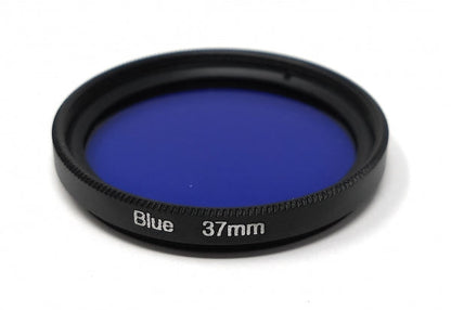 SYSTEM-S Color Filter Blue 37 mm thread screw-on filter for photography 