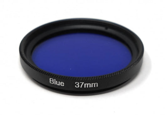 SYSTEM-S Color Filter Blue 37 mm thread screw-on filter for photography 