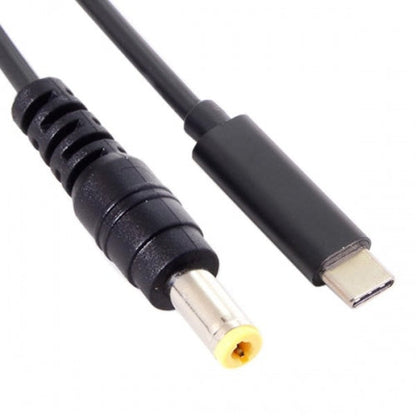 SYSTEM-S USB 3.1 Kabel 145 cm Typ C Stecker zu DC 20 V 5,5 x 1,1 mm Stecker