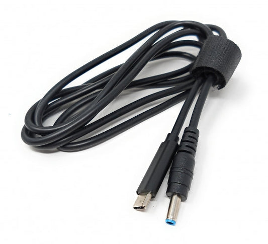 SYSTEM-S USB 3.1 Kabel 145 cm Typ C Stecker zu DC 20 V 4,5 x 3,0 mm Stecker