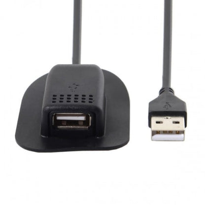 SYSTEM-S USB 2.0 Kabel für Rucksäcke mit Ladeanschluss in Schwarz