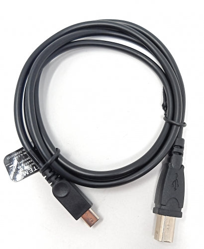 SYSTEM-S USB 2.0 Kabel 95 cm Micro B Stecker zu Typ B Stecker in Schwarz