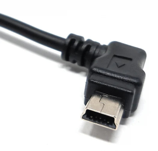 System-S 2m Mini USB cable 90° angled right angle plug