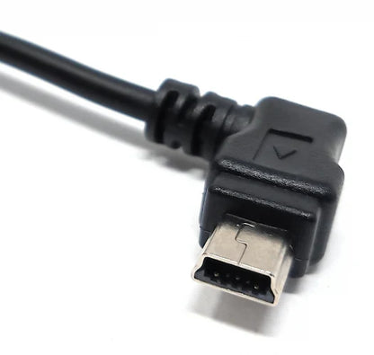 System-S 2m Mini USB cable 90° angled right angle plug