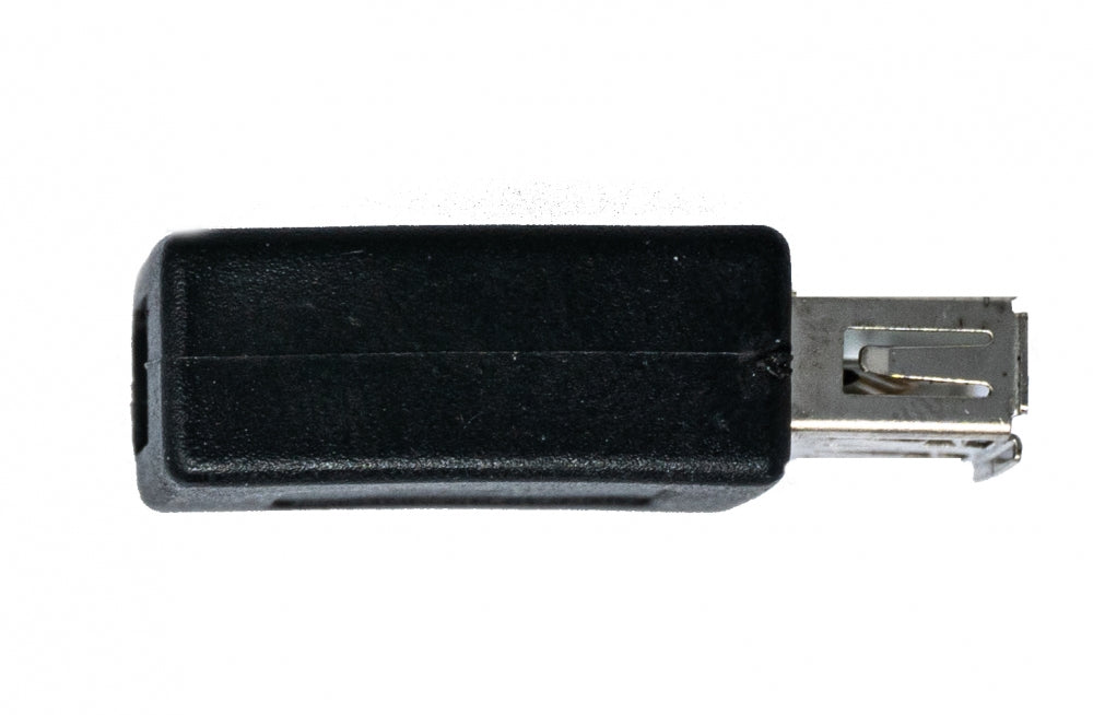 SYSTEM-S USB 2.0 Adapter Typ A Buchse zu Mini B Buchse Kabel in Schwarz