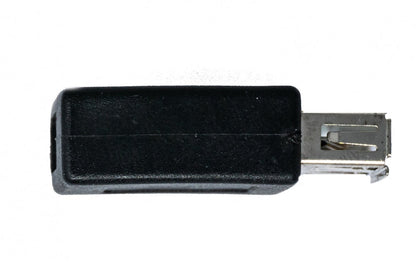 SYSTEM-S USB 2.0 Adapter Typ A Buchse zu Mini B Buchse Kabel in Schwarz