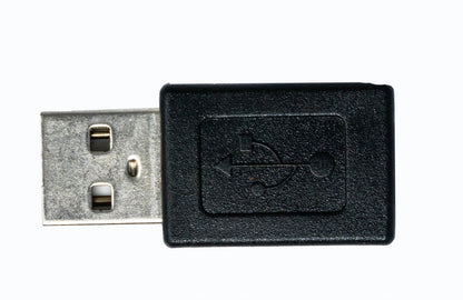 SYSTEM-S USB 2.0 Adapter Typ A Stecker zu Mini Buchse Kabel in Schwarz