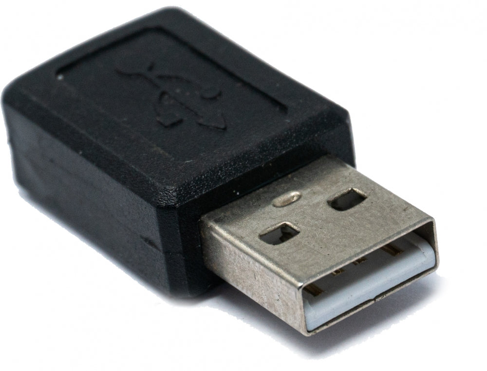 SYSTEM-S USB 2.0 Adapter Typ A Stecker zu Mini Buchse Kabel in Schwarz