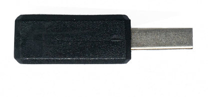 SYSTEM-S USB 2.0 Adapter Typ A Stecker zu Mini Buchse Kabel in Schwarz