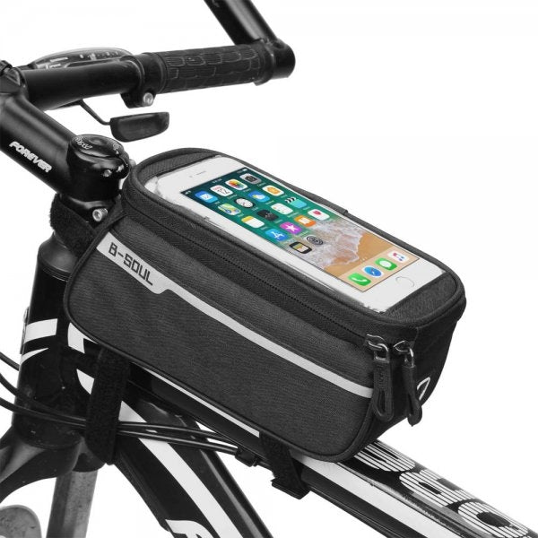 SYSTEM-S Bicycle Bag Holder in Black Mount for Smartphone