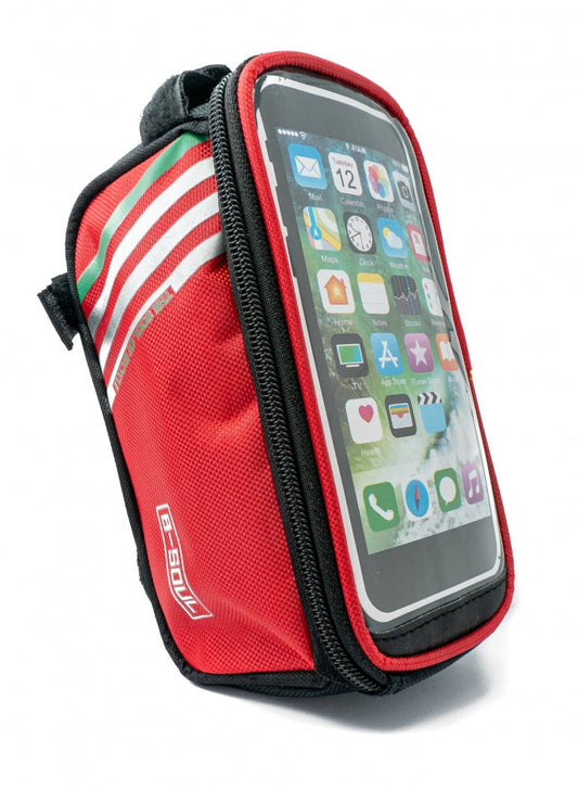 SYSTEM-S Bicycle Bag Holder in Red Mount for Smartphone