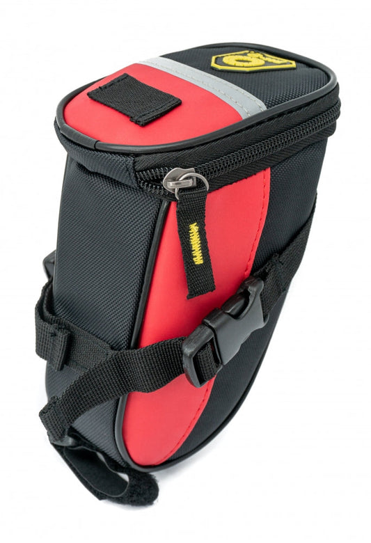 SYSTEM-S Fahrrad Sattel Tasche Halterung Befestigung wasserfest in Rot