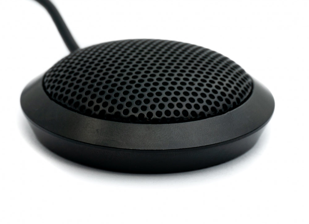 SYSTEM-S Mikrofon USB 2.0 Anschluss mit 360° Aufnahmebereich in Schwarz für PC