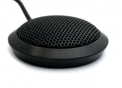 SYSTEM-S Mikrofon USB 2.0 Anschluss mit 360° Aufnahmebereich in Schwarz für PC