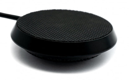 SYSTEM-S Mikrofon USB 2.0 Anschluss mit 360° Aufnahmebereich in Schwarz für PC