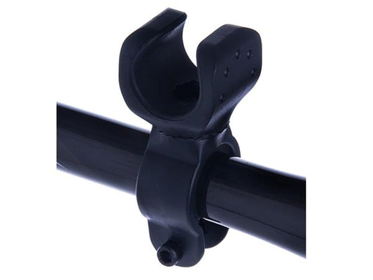 Bicycle mount 360° attachment in black for lamp