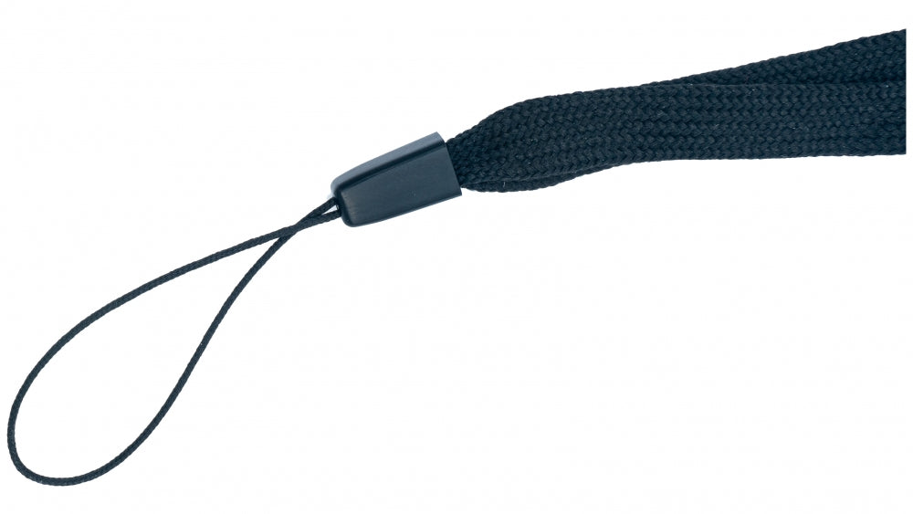 SYSTEM-S 5-pack neck strap with loop in black for smartphone MP3 player