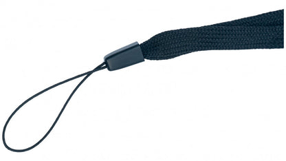 SYSTEM-S 5-pack neck strap with loop in black for smartphone MP3 player