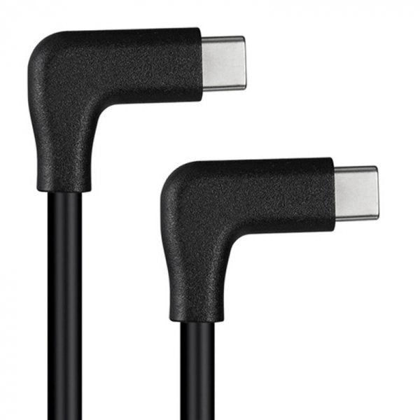 USB 3.1 Gen 2 cable 3 m Type C male to male 2x angle in black