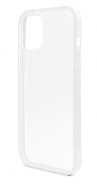 SYSTEM-S Schutzhülle aus Silikon in Weiß Transparent Hülle kompatibel mit iPhone 12 Pro Max