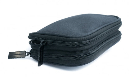 Schutztasche gepolstert spritzwasserfest doppel Tasche Schwarz für Powerbank Kopfhörer
